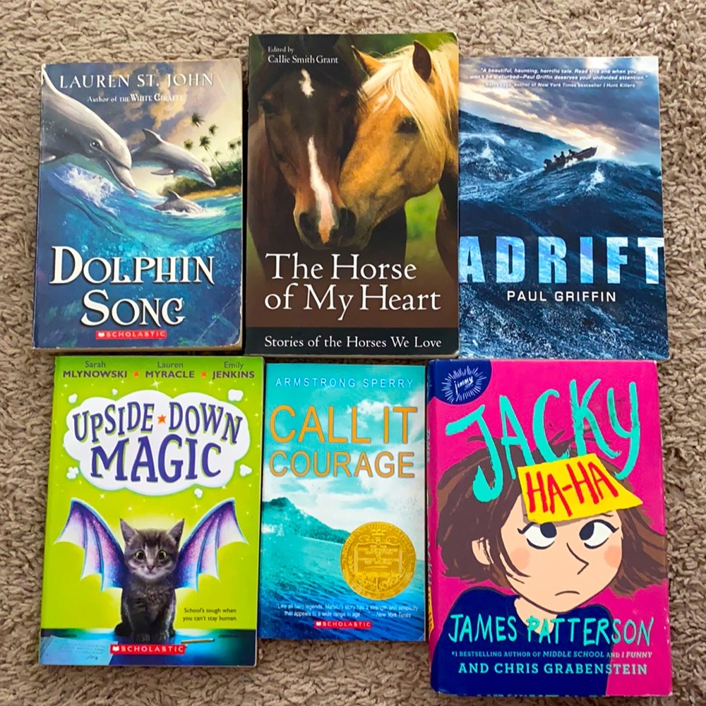 Assortment of books. $5 each.